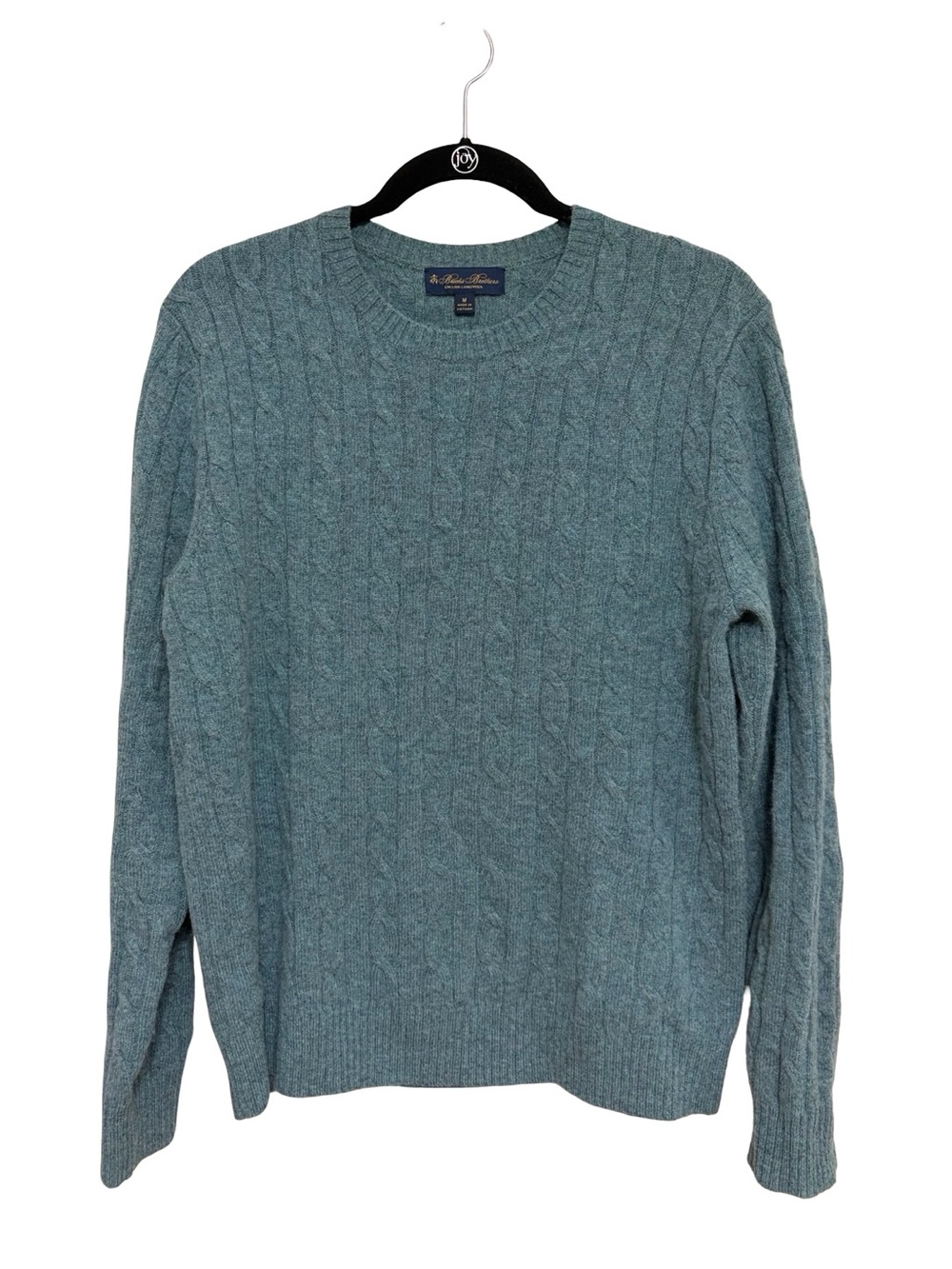 Brooks Brothers Women’s 100% English Wool Cable Knit Crewneck Sweater - Size M